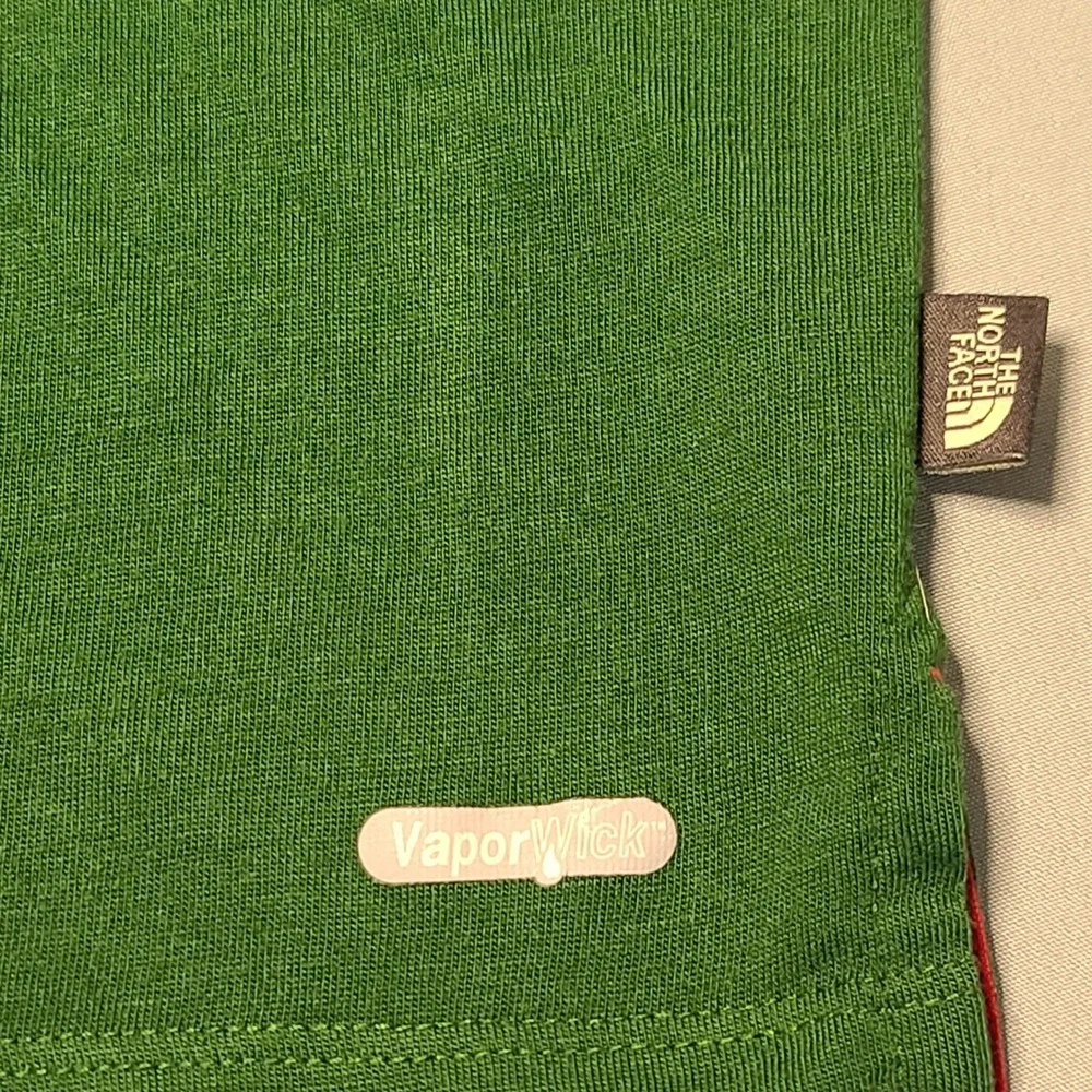 The North Face Polo Shirt Mens‎ XL Green VaporWick Short Sleeve Hiking Golf Top
